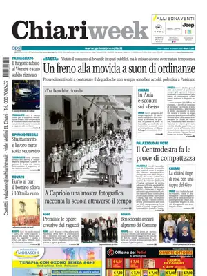 Prima Pagina "Chiari Week"