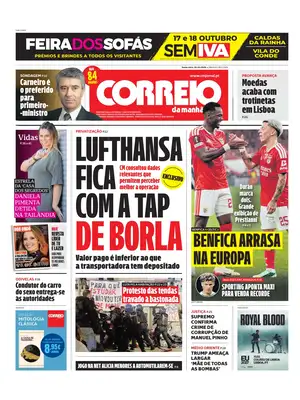 Prima Pagina "Correio da Manhã"