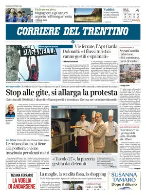 Prima Pagina "Corriere del Trentino"