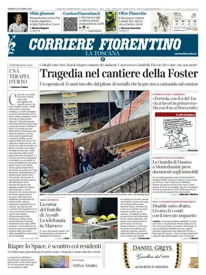 Prima Pagina "Corriere Fiorentino"