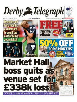 Prima Pagina "Derby Telegraph"