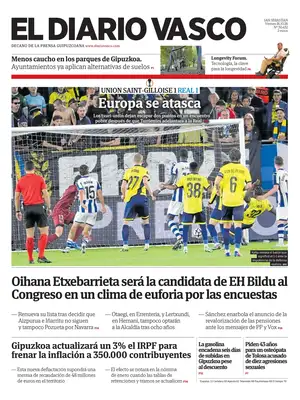 Prima Pagina "El Diario Vasco"
