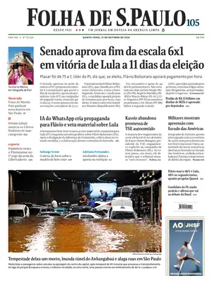 Prima Pagina "Folha de S.Paulo"