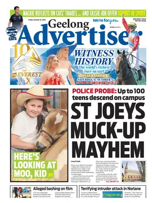 Prima Pagina "Geelong Advertiser"