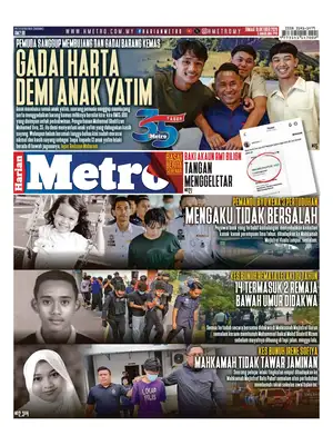 Prima Pagina "Harian Metro"