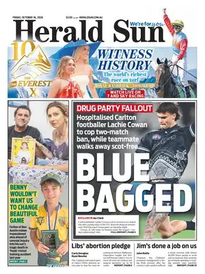 Prima Pagina "Herald Sun"
