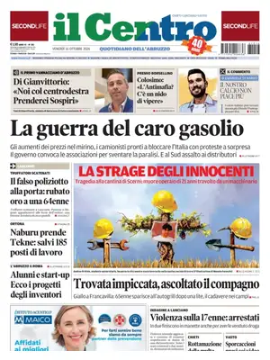 Prima Pagina "Il Centro | Chieti"