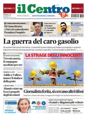 Prima Pagina "Il Centro | Teramo"