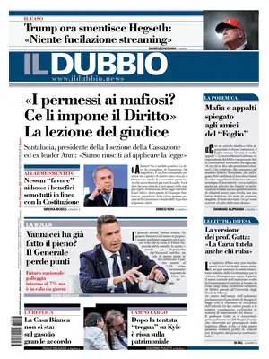 Prima Pagina "Il Dubbio"
