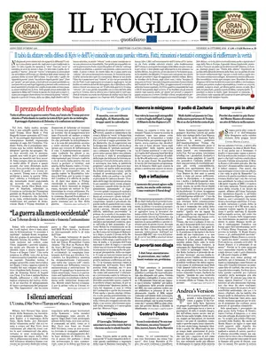 Prima Pagina "Il Foglio"