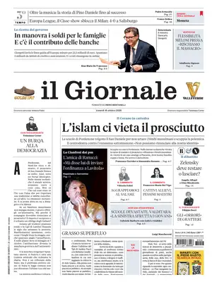 Prima Pagina "Il Giornale"