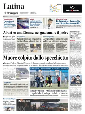Prima Pagina "Il Messaggero | Latina"