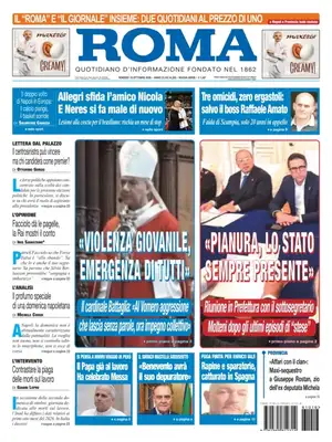 Prima Pagina "Il Roma | Quotidiano di Napoli"