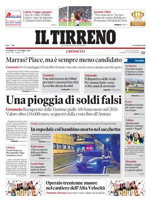 Prima Pagina "Il Tirreno | Grosseto"