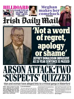 Prima Pagina "Irish Daily Mail"
