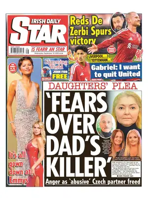 Prima Pagina "Irish Daily Star"
