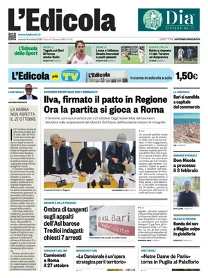 Prima Pagina "L'Edicola | Bari"