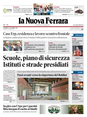 Prima Pagina "La Nuova Ferrara"