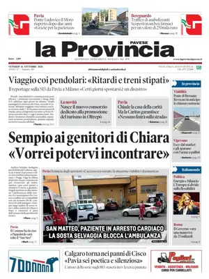 Prima Pagina "La Provincia Pavese"
