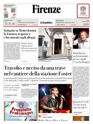 Prima Pagina "La Repubblica | Firenze"