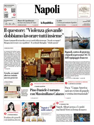 Prima Pagina "La Repubblica | Napoli"
