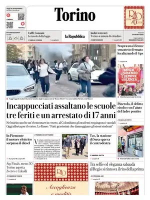 Prima Pagina "La Repubblica | Torino"