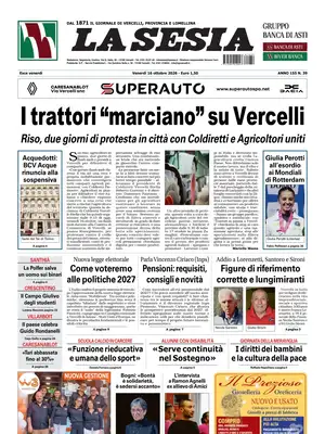 Prima Pagina "La Sesia"