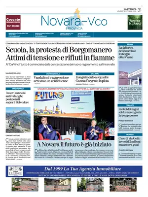 Prima Pagina "La Stampa | Novara e Verbania | VCO"