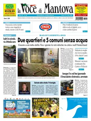 Prima Pagina "La Voce di Mantova"