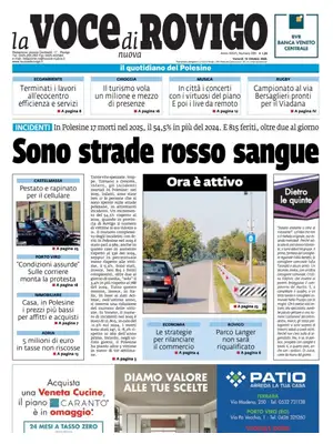 Prima Pagina "La Voce di Rovigo"