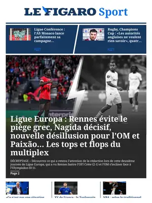 Prima Pagina "Le Figaro SPORT"