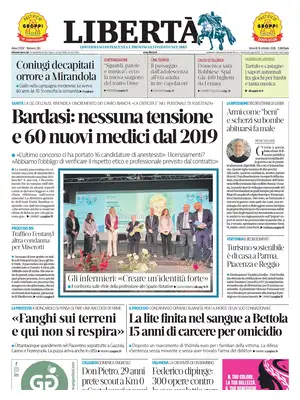 Prima Pagina "Libertà | Piacenza"