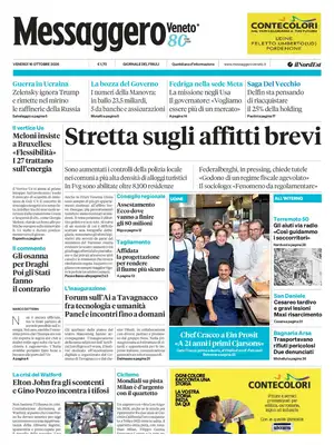 Prima Pagina "Messaggero Veneto | Gorizia"
