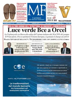 Prima Pagina "MF Milano Finanza"