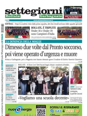 Prima Pagina "Settegiorni | Bollate Garbagnate"