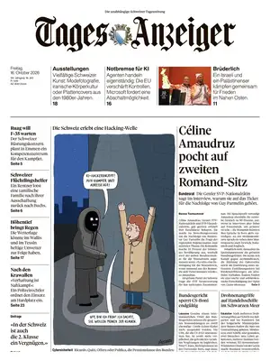 Prima Pagina "Tages-Anzeiger | Tagi TA"