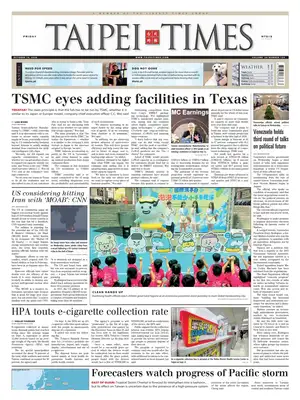 Prima Pagina "Taipei Times"