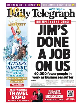 Prima Pagina "The Daily Telegraph | Sydney"