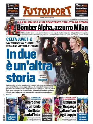 Prima Pagina "Tuttosport"