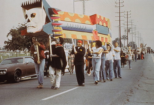 A Day of the Dead procession organized by Self Help Graphics.