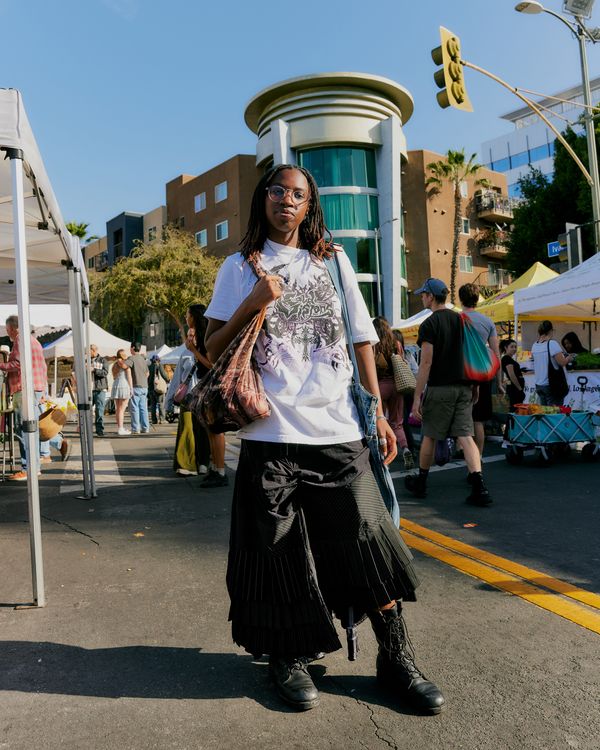 Street style at the Hollywood Farmers Market feels like a magic Saturday evening